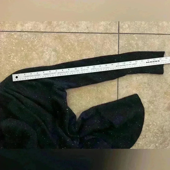 White + Warren Women’s Size Black Cashmere Shawl Collar Open Sweater Cardigan m - Picture 8 of 8